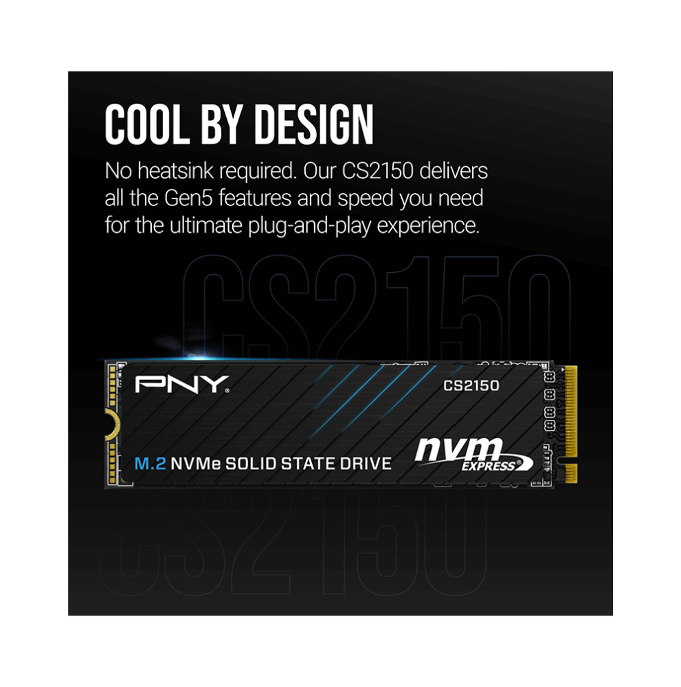 PNY SSD M.2 (2280) 1TB CS2150 (PCIe 5.0/NVMe)